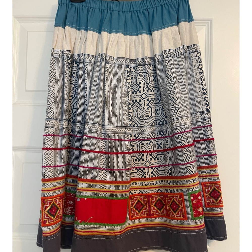 Multicolor Patterned Women's Skirt